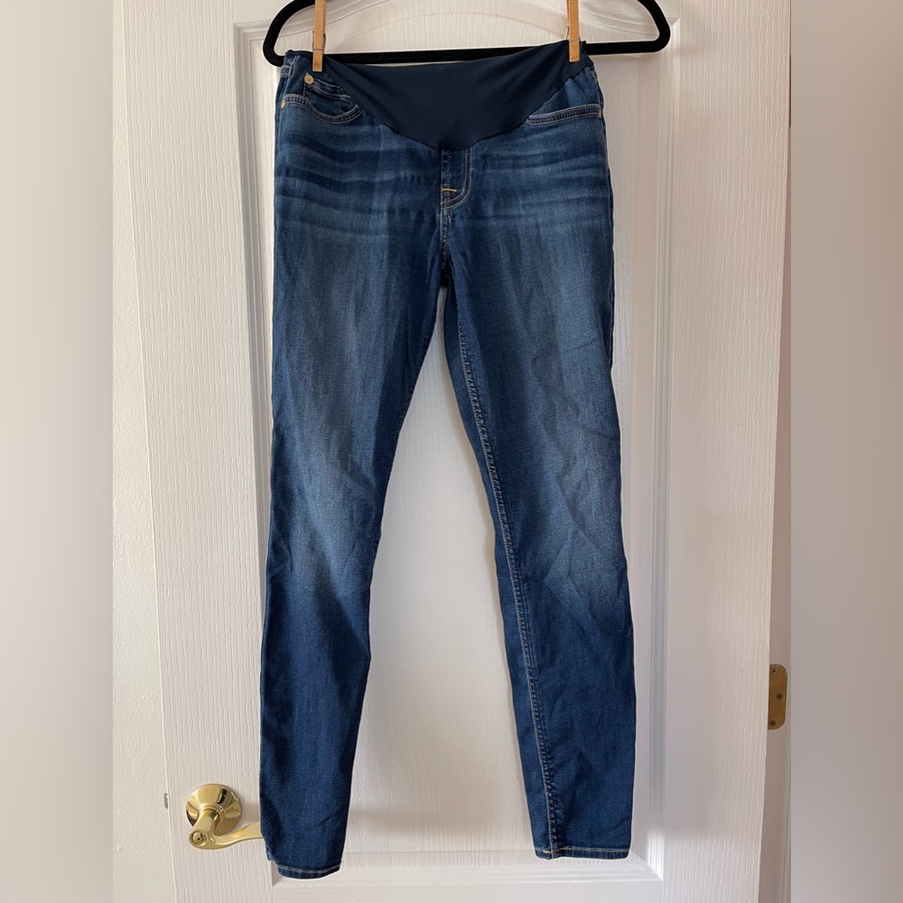 7 For All Mankind Secret Fit Belly B(air) Ankle Skinny Maternity | size 27